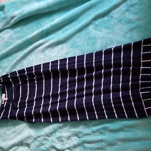 Long Tank Top Striped Dress